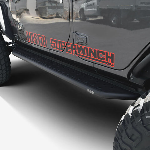 Westin 18-24 Jeep Wrangler (JL) Unlimited 4DR Outlaw Running Board - Textured Black - 28-34065