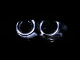 ANZO 2000-2003 BMW 3 Series E46 Projector Headlights w/ Halo Black - 121269
