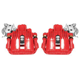 Power Stop 93-97 Chevrolet Camaro Rear Red Calipers w/Brackets - Pair - S4540