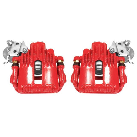 Power Stop 93-97 Chevrolet Camaro Rear Red Calipers w/Brackets - Pair - S4540
