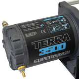 Superwinch 3500 LBS 12V DC 7/32 in x 32 ft Steel Rope Terra 3500 Winch - Gray Wrinkle - 1135260