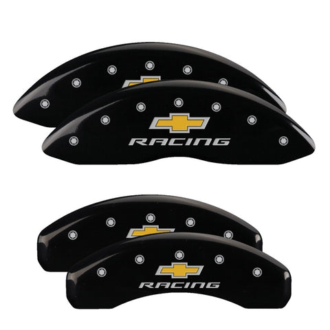 MGP 4 Caliper Covers Engraved F & R Avalanche SS Yellow Finish Blk Char 2008 Chevy Express 2500 - 14048SSS1YL