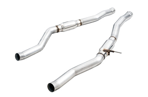 AWE Tuning 2020 Toyota Supra A90 Resonated Touring Edition Exhaust - 5in Chrome Silver Tips - 3015-32118