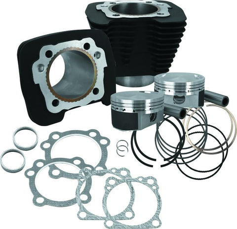 S&S Cycle 86-21 Sportster Models 1250cc Conversion Kit - Wrinkle Black - 910-0691