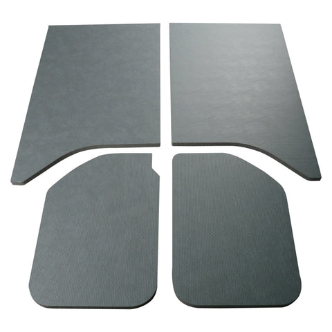 DEI 11-18 Jeep Wrangler JK 2-Door Boom Mat Headliner - 4 Piece - Gray Leather Look - 50162