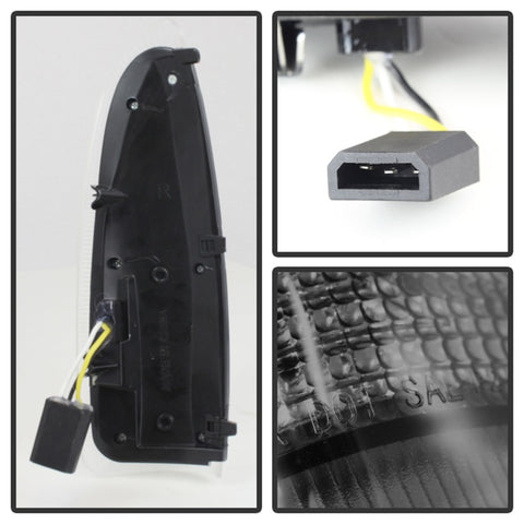 xTune Ford Superduty F250-F650 03-07 Amber LED Mirror Signal Lens - Smoke ACC-LED-FDSD99-MR-SM - 9924729