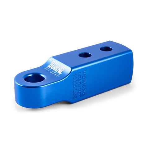 Borne Off-Road CNC Hitch Receiver Shackle 2in Blue - BNHR-2-BL
