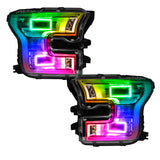 Oracle Ford F-150 15-17 Projector Headlight Halo Kit - ColorSHIFT w/o Controller - 3957-334