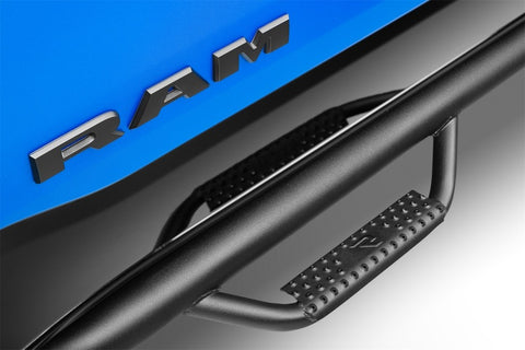 N-Fab Nerf Step 02-08 Dodge Ram 1500/2500/3500 Quad Cab 6.4ft Bed - Tex. Black - Bed Access - 3in - D0289QC-6-TX