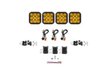 Diode Dynamics SS5 Pro Universal CrossLink 4-Pod Lightbar - Yellow Driving - DD7253