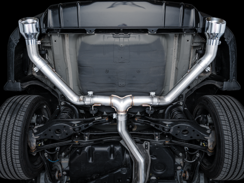 AWE Tuning 22+ Honda Civic Si/Acura Integra Track Edition Cat-Back Exhaust - Dual Chrome Silver Tips - 3020-32331
