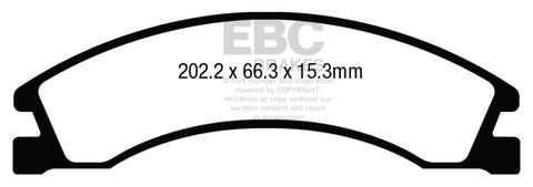 EBC 08+ Ford Econoline E150 4.6 Greenstuff Rear Brake Pads - DP63005