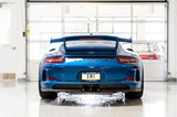 AWE Tuning Porsche 991 GT3 / RS Center Muffler Delete - Diamond Black Tips - 3010-33044