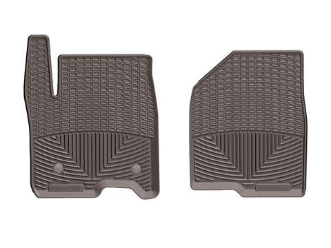 WeatherTech 2019+ Chevrolet Silverado 1500 Crew Cab Front Rubber Mats - Cocoa - W489CO