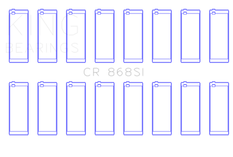 King Ford 281CI/302CI/330CI 4.6L/5.0L/5.4L V8 (Size +1.0) Rod Bearing Set - CR868SI1.0