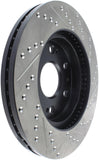 StopTech 05-10 GMC Sierra 1500 (w Rear Drum) / 07-09 GMC Yukon Front Right Slotted & Drilled Rotor - 127.66057R
