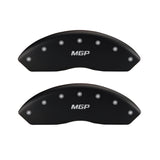 MGP Front set 2 Caliper Covers Engraved Front HHR Red finish silver ch - 14230FHHRRD