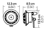 Hella Supertone Horn Set 24V 84w Black - 003399101