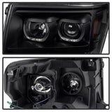 xTune Ford F150 09-14 Projector Headlights Halogen Model Only LED Halo Black PRO-JH-FF15009-CFB-BK - 9032226