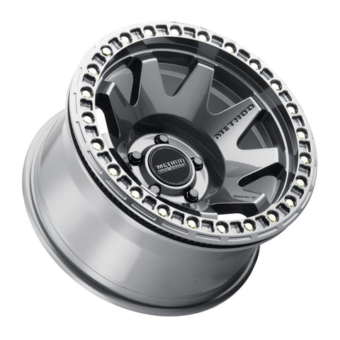 Method MR108 17x9 -44mm Offset 5x5 71.5mm CB Gloss Titanium w/BH-H24125-38 Wheel - MR10879050844B