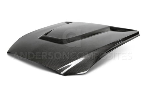 Anderson Composites 15-17 Ford Mustang (Excl. GT350/GT350R) Double Sided Hood - AC-HD15FDMU-GR-DS