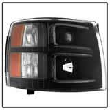 xTune Chevy Silverado 1500/2500/3500 07-13 Projector Headlights Black PRO-JH-CS07-LED-BK - 9027796