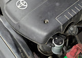 J&amp;L 05-24 Toyota 4Runner 4.0L Driver Side Oil Separator 3.0 - Clear Anodized - 3107D-C
