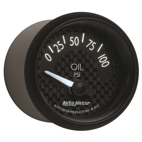 Autometer GT Series 52mm Short Sweep Electronic 0-100 psi Oil Pressure - 8027