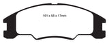 EBC 10-11 Ford Focus 1.6 Redstuff Front Brake Pads - DP31822C