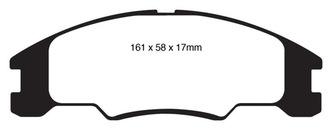 EBC 10-11 Ford Focus 1.6 Redstuff Front Brake Pads - DP31822C