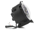 Raxiom 18-23 Jeep Wrangler JL Axial Series 9-In LED Angel Eye Headlights- Blk Housing (Clear Lens) - J167045