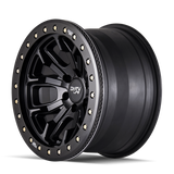 Dirty Life 9303 DT-1 17x9 / 5x127 BP / -38mm Offset / 78.1mm Hub Matte Black Wheel - Beadlock - 9303-7973MB38