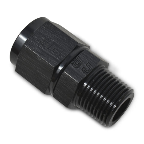 Russell Performance -4 AN Straight Female to 1/8in Male NPT Fitting (Black) - 614202
