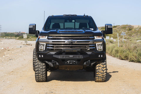 DV8 Offroad 20-23 Chevrolet Silverado 2500/3500 Spec Series Front Bumper w/ Winch - FBCS2-03