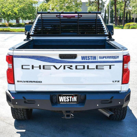 Westin 1999-2018 Chevrolet/Ford/GMC/Toyota Silverado/Sierra 1500/2500/3500 HD Headache Rack - Black - 57-8025