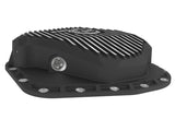 aFe POWER Pro Series Rear Diff Cover Black w/ Machined Fins Ford F-250/350 23-26 (Sterling 11.6) - 46-71490B