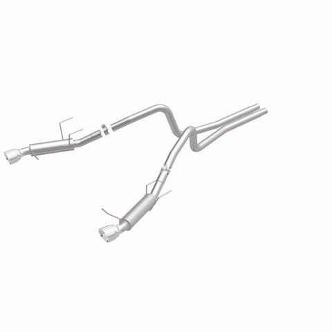 Magnaflow 2014 Ford Mustang V6 3.7L Comp Series Dual Split Rear Polished Stainless C/B Perf Exhaust - 15245