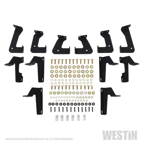 Westin 07-18 Jeep Wrangler JKU 4dr. HDX Stainless Drop Nerf Step Bars - Tex. Blk - 56-132952
