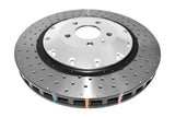 DBA 07-11 Audi S6 Front 5000 Series Drilled Rotor w/Black Hat - 52778SLVXD