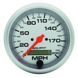 Autometer Ultra-Lite 85.7mm In-Dash Electronic Programmable 200 MPH Speedometer - 4486