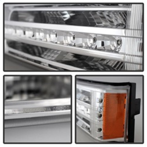xTune Chevy Silverado 03-06 / Avalanche 02-06 LED Bumper Lights Chrome CBL-JH-CS03-LED-C - 9027499