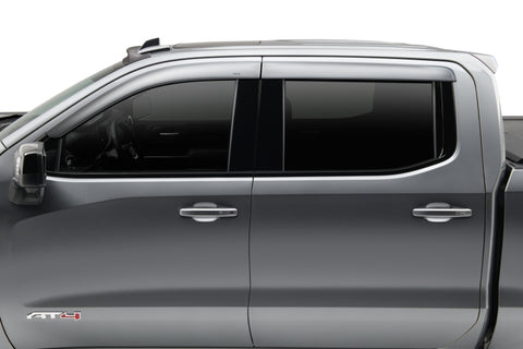 AVS 20-22 Chevrolet Silverado 1500 CC Ventvisor Low Pro Color Match Deflectors 4pc - Silver Ice Met. - 894075-GAN