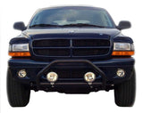 AVS 97-04 Dodge Dakota Bugflector Deluxe 3pc Medium Profile Hood Shield - Smoke - 45751