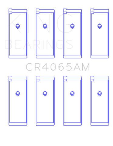 King 91-04 Nissan 146CI/2.4L KA24DE L4 / 89-97 146CI/2.4L KA24E L4  (Size +1.00) Rod Bearing Set - CR4065AM1.00