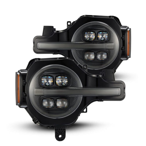 AlphaRex 21-23 Ford Bronco NOVA LED Proj Headlights Alpha-Black w/Activ Light/Seq Signal/DRL - 880259