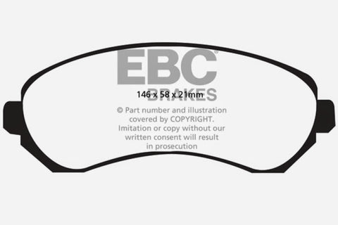 EBC 01-05 Buick Rendezvous 3.4 2WD Ultimax2 Front Brake Pads - UD844