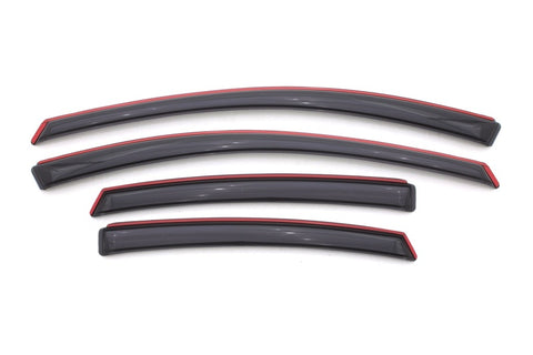 AVS 13-16 Dodge Dart Ventvisor In-Channel Front & Rear Window Deflectors 4pc - Smoke - 194529