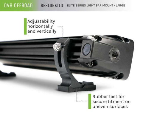 DV8 Offroad Elite Series Light Bar Mount - Large - BESLDBKTLG
