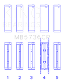 King Ford Powerstroke 6.0L/6.4L Diesel (Size STD) Crankshaft Main Bearing Set - MB5736CP