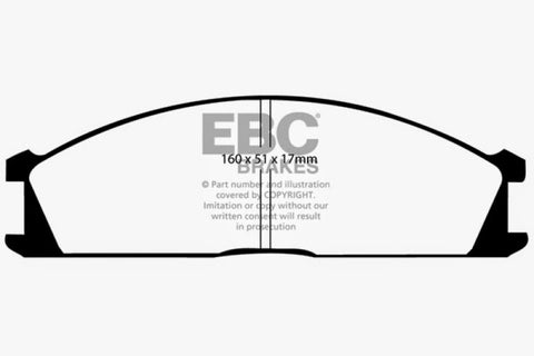 EBC 98-04 Nissan Frontier 2.4 2WD Greenstuff Front Brake Pads - DP6691